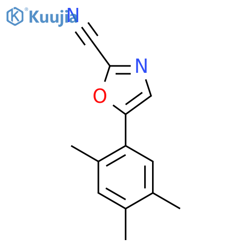 5-(2,4,5-Trimethylphenyl)oxazole-2-carbonitrile structure