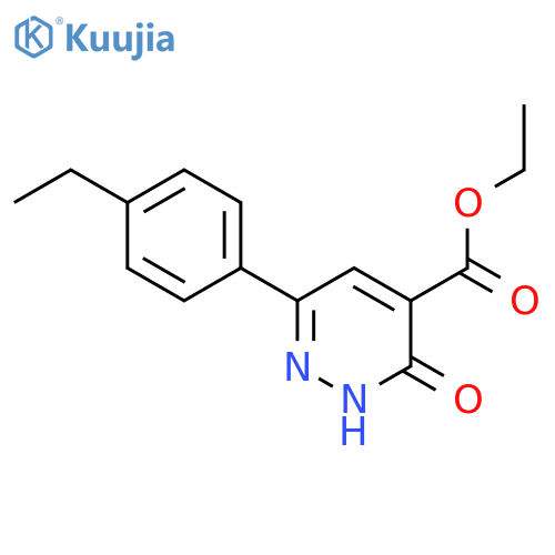Ethyl 6-(4-ethylphenyl)-3-oxo-2,3-dihydropyridazine-4-carboxylate structure