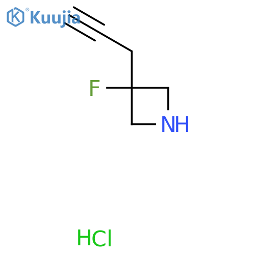 3-fluoro-3-prop-2-ynyl-azetidine;hydrochloride structure