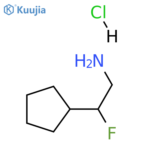 2-cyclopentyl-2-fluoroethan-1-amine hydrochloride structure