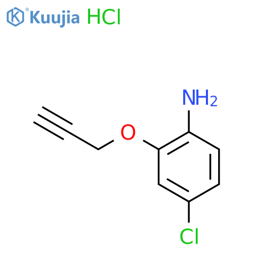 [4-Chloro-2-(prop-2-yn-1-yloxy)phenyl]amine hydrochloride structure