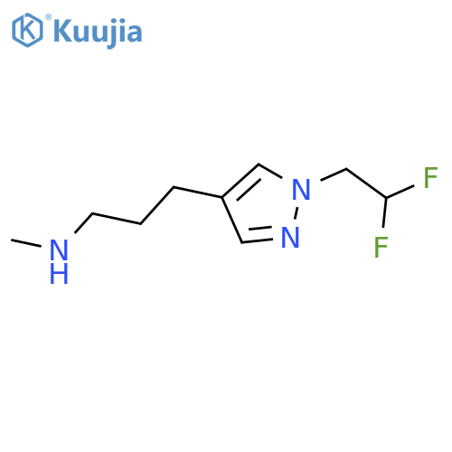 {3-[1-(2,2-difluoroethyl)-1H-pyrazol-4-yl]propyl}(methyl)amine structure