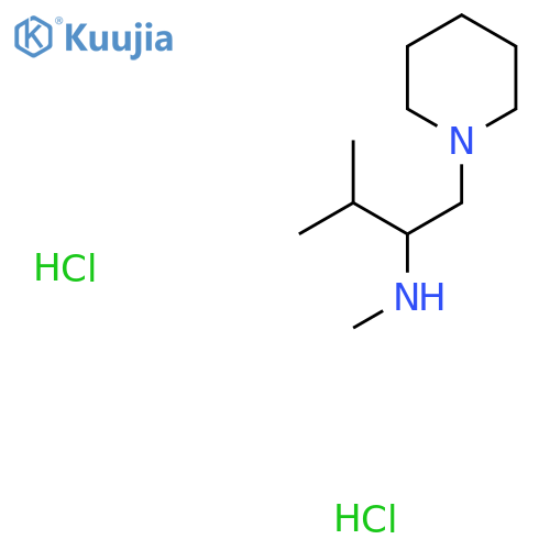 N,3-Dimethyl-1-(piperidin-1-yl)butan-2-amine dihydrochloride structure
