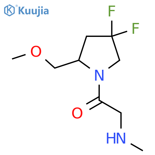 1-(4,4-Difluoro-2-(methoxymethyl)pyrrolidin-1-yl)-2-(methylamino)ethan-1-one structure