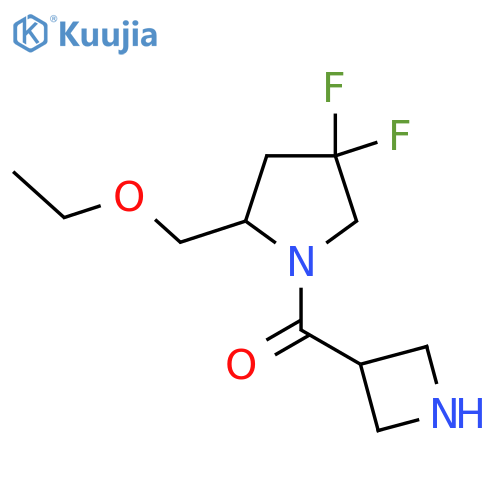 Azetidin-3-yl(2-(ethoxymethyl)-4,4-difluoropyrrolidin-1-yl)methanone structure