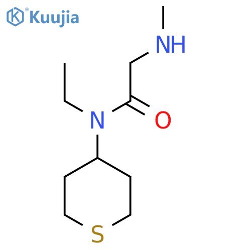 N-Ethyl-2-(methylamino)-N-(tetrahydro-2H-thiopyran-4-yl)acetamide structure