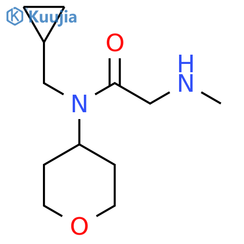 N-(Cyclopropylmethyl)-2-(methylamino)-N-(tetrahydro-2H-pyran-4-yl)acetamide structure