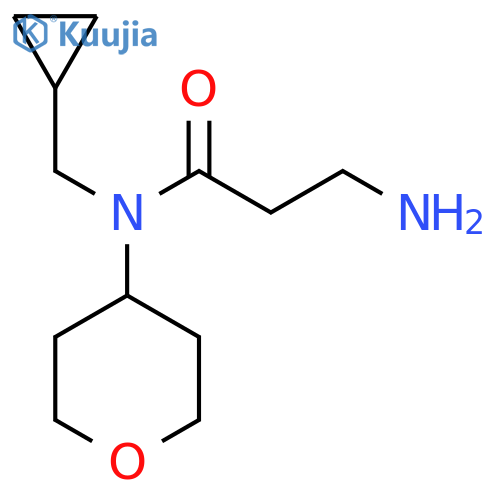 3-Amino-N-(cyclopropylmethyl)-N-(tetrahydro-2H-pyran-4-yl)propanamide structure