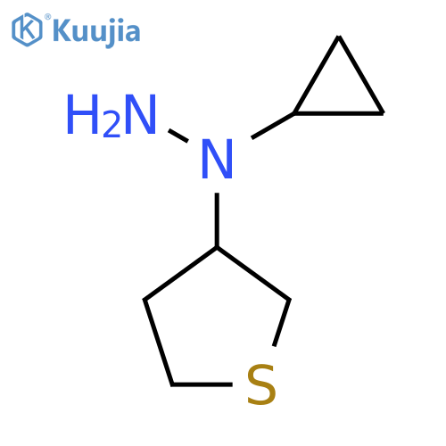 1-Cyclopropyl-1-(tetrahydrothiophen-3-yl)hydrazine structure