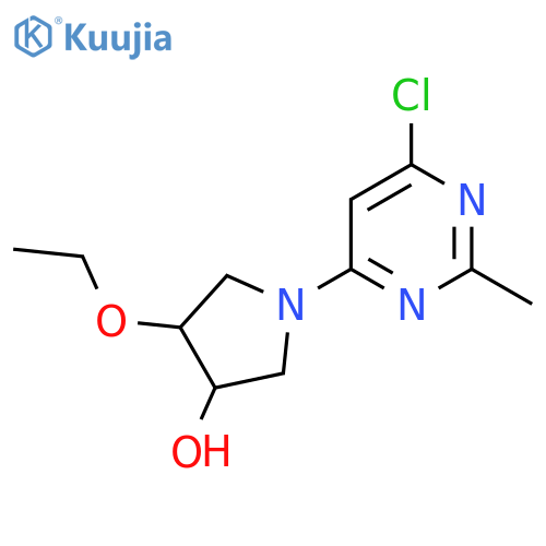 1-(6-Chloro-2-methylpyrimidin-4-yl)-4-ethoxypyrrolidin-3-ol structure