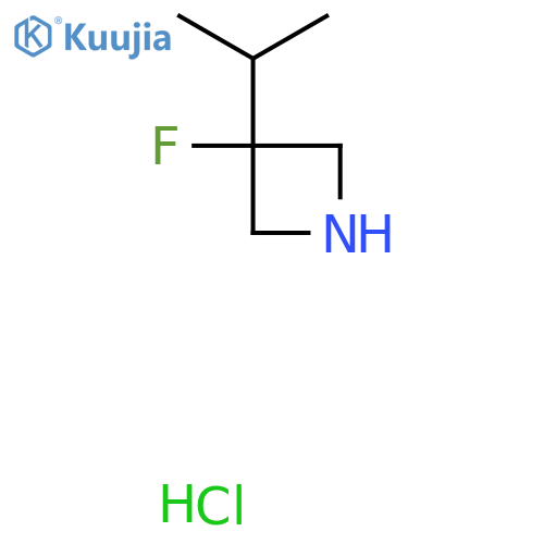 3-fluoro-3-isopropyl-azetidine;hydrochloride structure