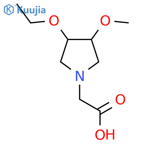 2-(3-Ethoxy-4-methoxypyrrolidin-1-yl)acetic acid structure