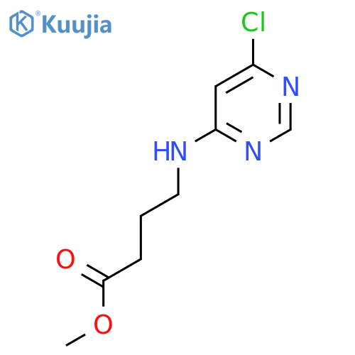 Methyl 4-((6-chloropyrimidin-4-yl)amino)butanoate structure