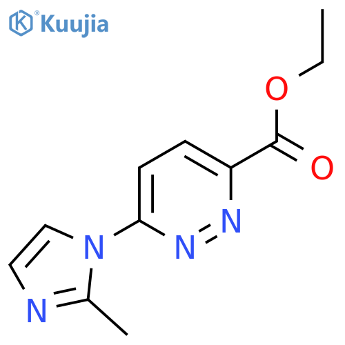 ethyl 6-(2-methyl-1H-imidazol-1-yl)pyridazine-3-carboxylate structure