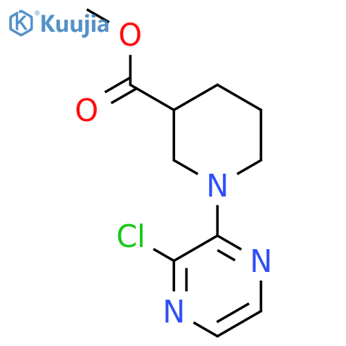 Methyl 1-(3-chloropyrazin-2-yl)piperidine-3-carboxylate structure