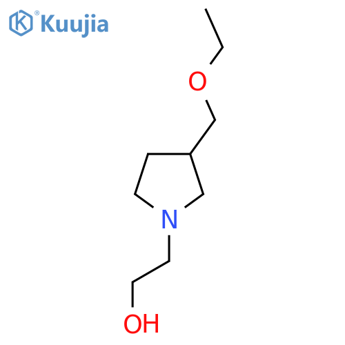 2-(3-(Ethoxymethyl)pyrrolidin-1-yl)ethan-1-ol structure