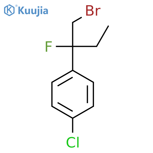 1-(1-Bromo-2-fluorobutan-2-yl)-4-chlorobenzene structure