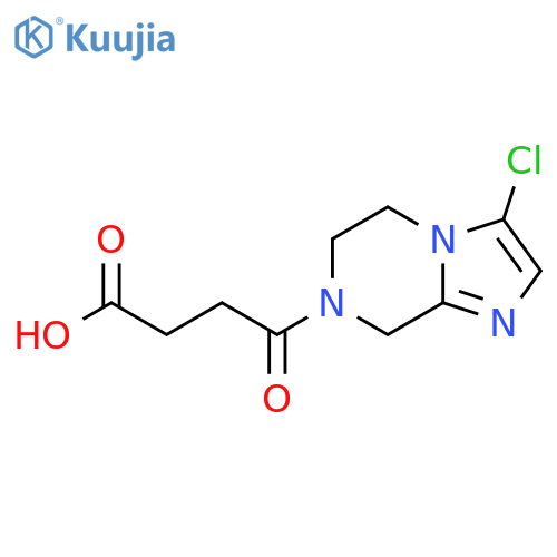 4-(3-chloro-5,6-dihydroimidazo[1,2-a]pyrazin-7(8H)-yl)-4-oxobutanoic acid structure