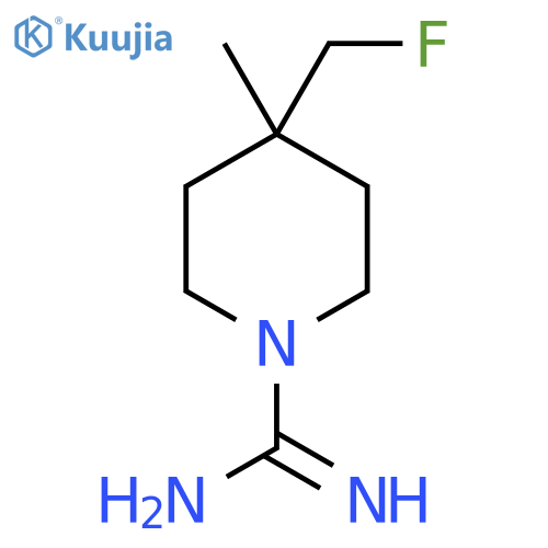 4-(Fluoromethyl)-4-methylpiperidine-1-carboximidamide structure