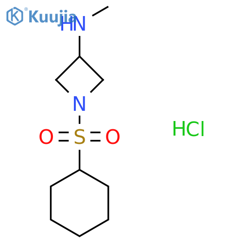 1-(cyclohexylsulfonyl)-N-methylazetidin-3-amine hydrochloride structure