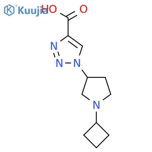 1-(1-cyclobutylpyrrolidin-3-yl)-1H-1,2,3-triazole-4-carboxylic acid structure