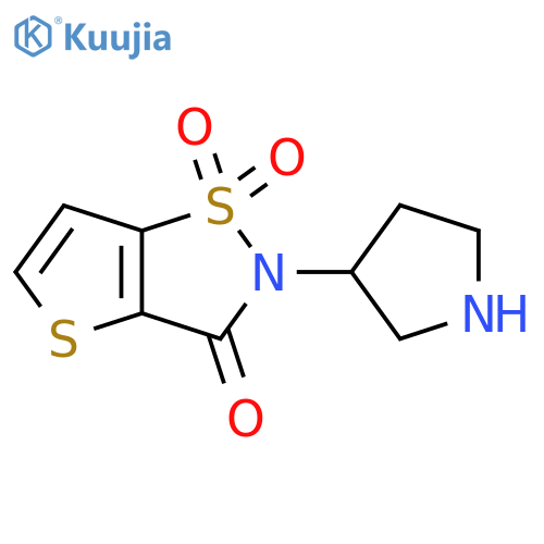 2-(Pyrrolidin-3-yl)thieno[2,3-d]isothiazol-3(2H)-one 1,1-dioxide structure
