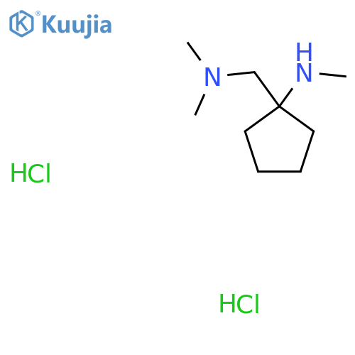 1-((dimethylamino)methyl)-N-methylcyclopentan-1-amine dihydrochloride structure