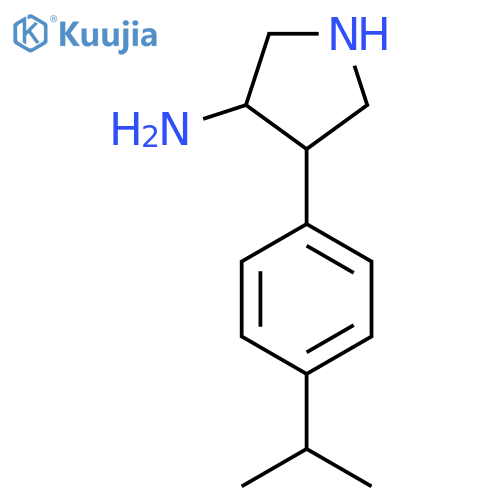 4-(4-Isopropylphenyl)pyrrolidin-3-amine structure