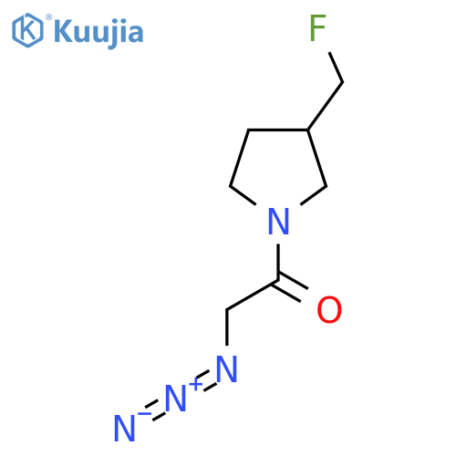 2-Azido-1-(3-(fluoromethyl)pyrrolidin-1-yl)ethan-1-one structure