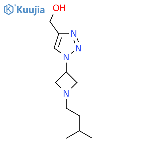 (1-(1-isopentylazetidin-3-yl)-1H-1,2,3-triazol-4-yl)methanol structure