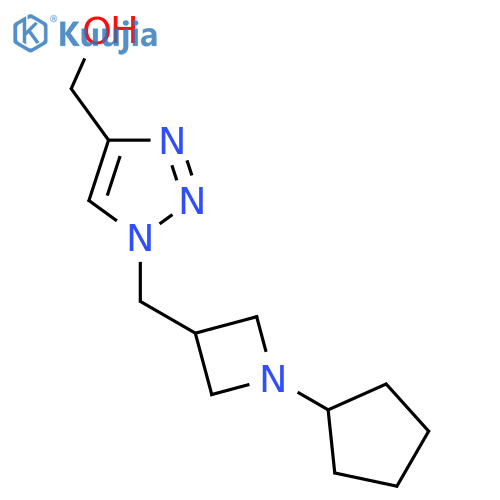(1-((1-cyclopentylazetidin-3-yl)methyl)-1H-1,2,3-triazol-4-yl)methanol structure