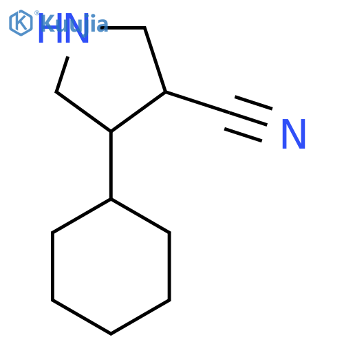 4-Cyclohexylpyrrolidine-3-carbonitrile structure