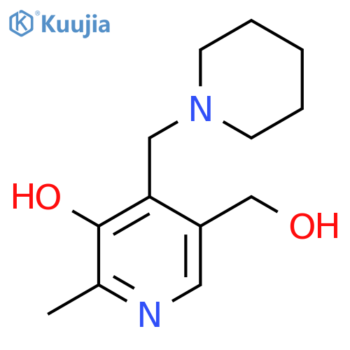 5-(Hydroxymethyl)-2-methyl-4-(piperidin-1-ylmethyl)pyridin-3-ol structure