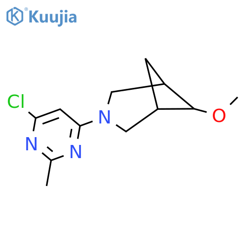 3-(6-Chloro-2-methylpyrimidin-4-yl)-6-methoxy-3-azabicyclo[3.1.1]heptane structure