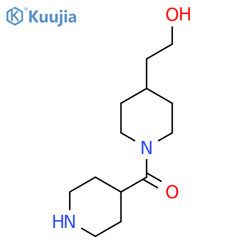 (4-(2-Hydroxyethyl)piperidin-1-yl)(piperidin-4-yl)methanone structure