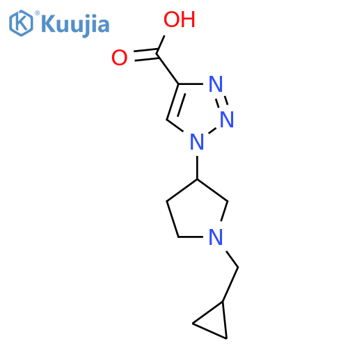 1-(1-(cyclopropylmethyl)pyrrolidin-3-yl)-1H-1,2,3-triazole-4-carboxylic acid structure