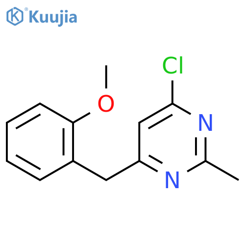 4-Chloro-6-(2-methoxybenzyl)-2-methylpyrimidine structure