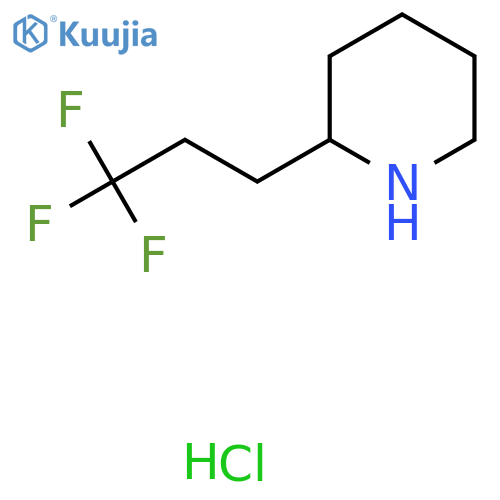 2-(3,3,3-Trifluoropropyl)piperidine hydrochloride structure