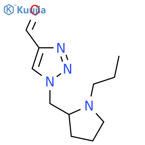 1-((1-Propylpyrrolidin-2-yl)methyl)-1H-1,2,3-triazole-4-carbaldehyde structure
