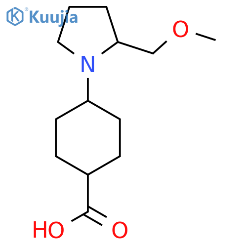4-(2-(Methoxymethyl)pyrrolidin-1-yl)cyclohexane-1-carboxylic acid structure