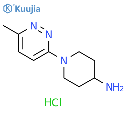 1-(6-methylpyridazin-3-yl)piperidin-4-amine dihydrochloride structure
