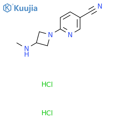 6-(3-(Methylamino)azetidin-1-yl)nicotinonitrile dihydrochloride structure