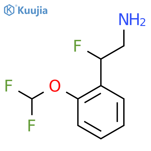 2-[2-(Difluoromethoxy)phenyl]-2-fluoroethan-1-amine structure