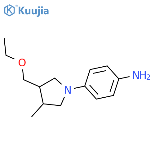 4-(3-(Ethoxymethyl)-4-methylpyrrolidin-1-yl)aniline structure