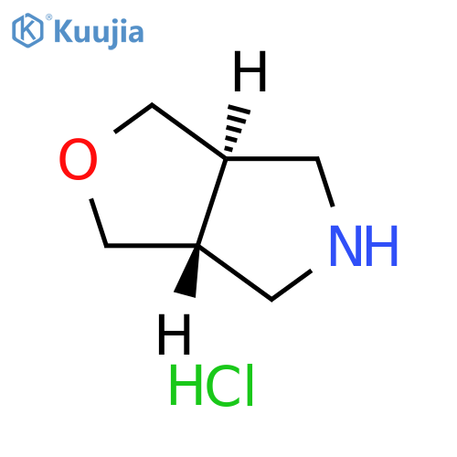 trans-hexahydro-1H-furo[3,4-c]pyrrole hydrochloride structure