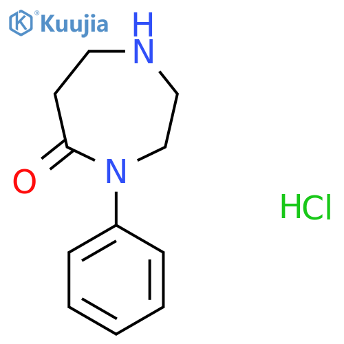 4-Phenyl-1,4-diazepan-5-one hydrochloride structure