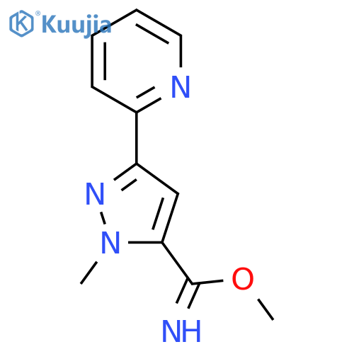 methyl 1-methyl-3-(pyridin-2-yl)-1H-pyrazole-5-carbimidate structure