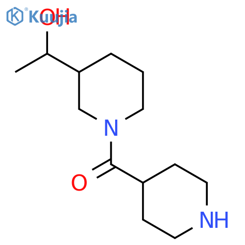 (3-(1-Hydroxyethyl)piperidin-1-yl)(piperidin-4-yl)methanone structure