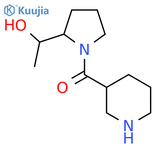 (2-(1-Hydroxyethyl)pyrrolidin-1-yl)(piperidin-3-yl)methanone structure
