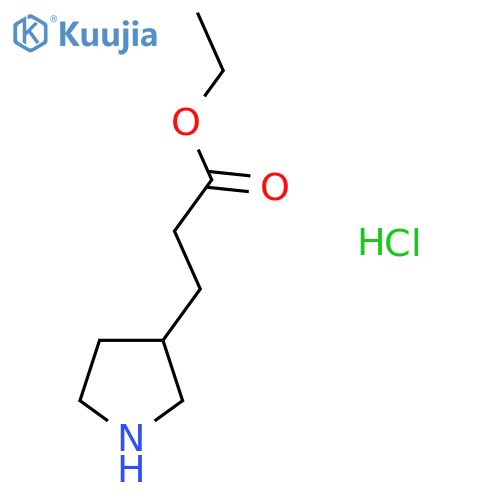 Ethyl 3-(pyrrolidin-3-yl)propanoate hydrochloride structure